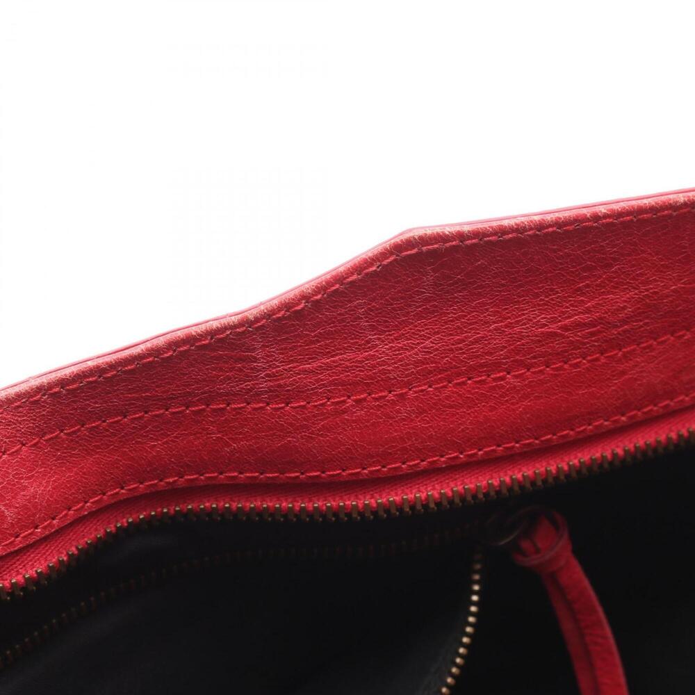 Balenciaga The Part Time 2-Way Handbag, Leather, Women's, Red - Picture 7 of 13